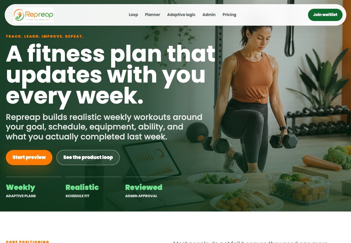 Preview of the Repreap website